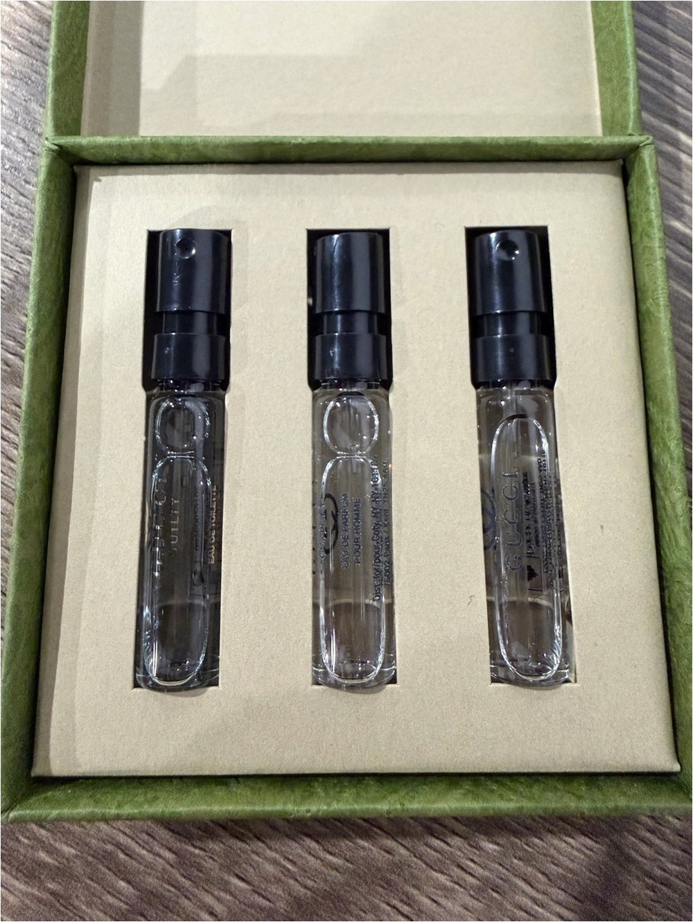 Gucci Guilty Discovery Set For Him Mens 3-Piece Mini Set EDT EDP 1.5 ml each NEW